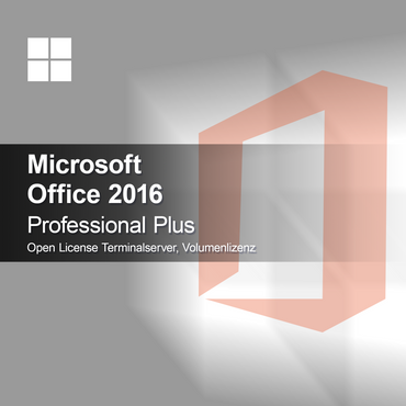 Microsoft Office 2016 Professional Plus Open License Terminalserver Volumenlizenz