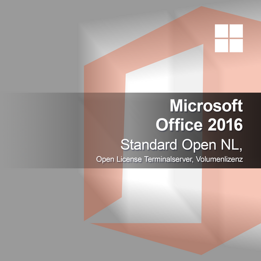 Microsoft Office 2016 Standard Open NL Open License Terminalserver Volumenlizenz