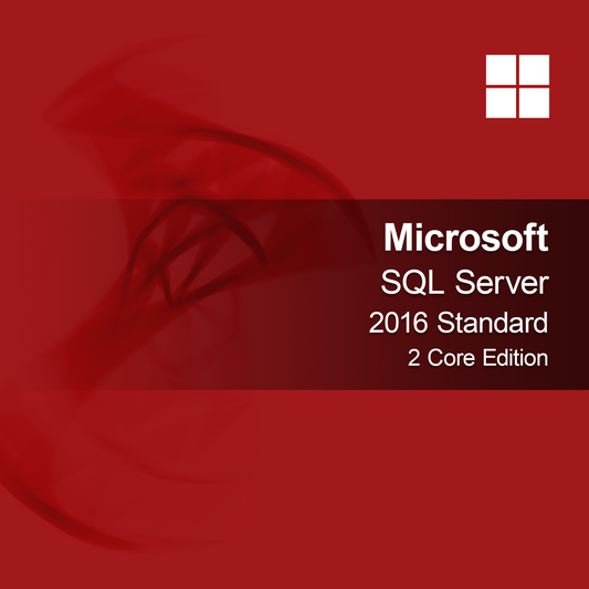 Microsoft SQL Server 2016 Standard - 2 Core Edition