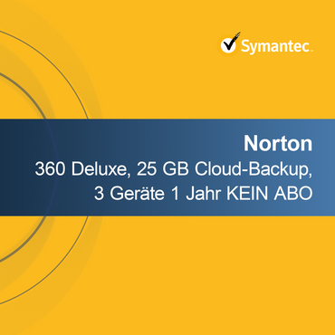 Norton 360 Deluxe 25 GB Cloud-Backup 3 Geräte 1 Jahr KEIN ABO