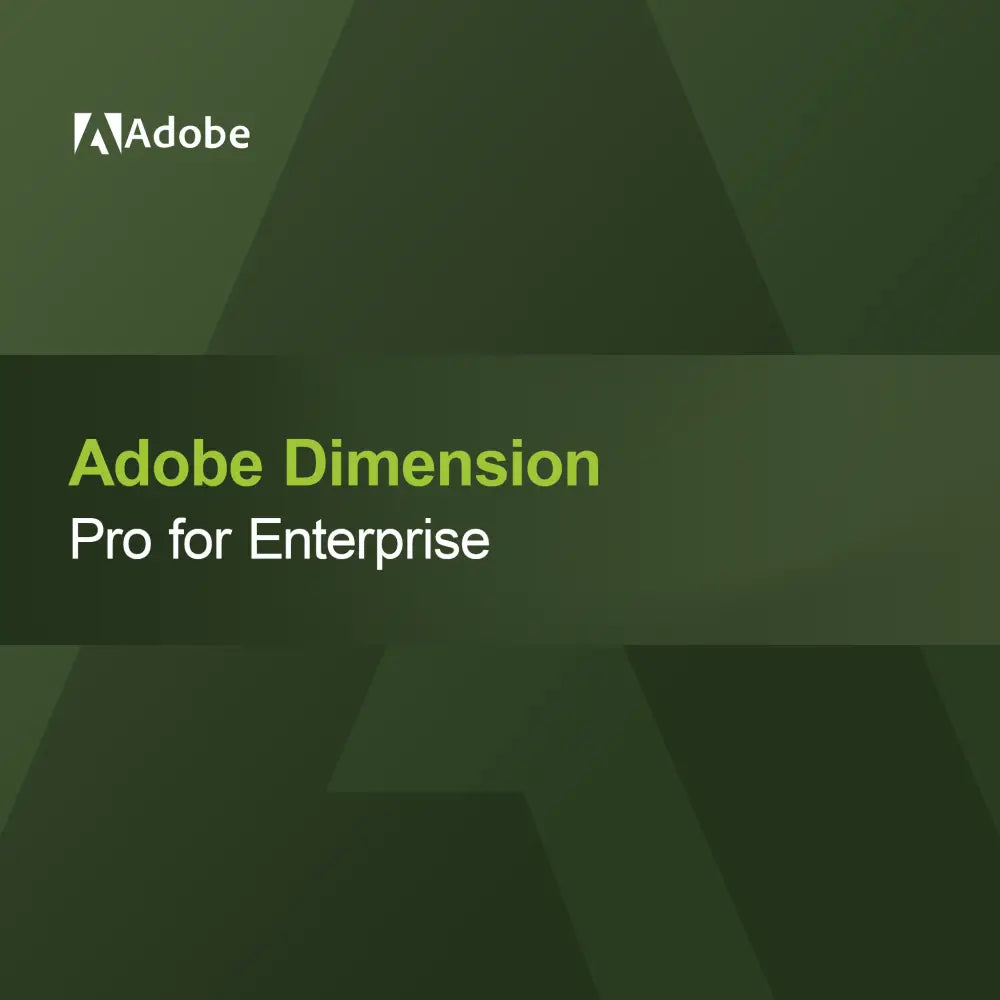 Adobe Dimension - Pro yrityksille