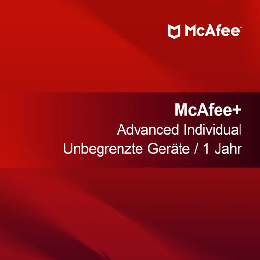 McAfee+ Advanced Individual - Unbegrenzte Geräte - 1 Jahr