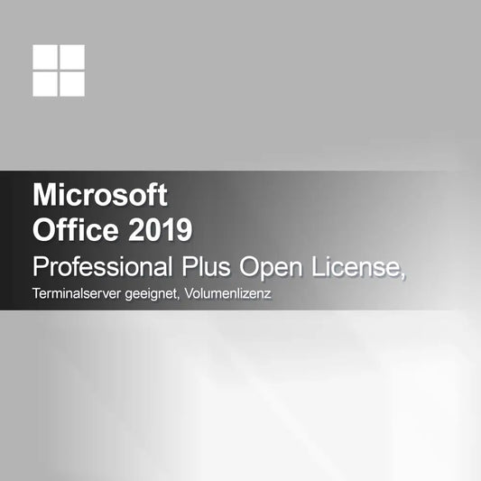 Microsoft Office 2019 Professional Plus Open License Terminalserver geeignet Volumenlizenz