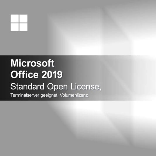 Microsoft Office 2019 Standard Open License Terminalserver geeignet Volumenlizenz