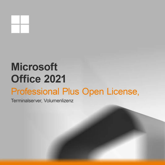 Microsoft Office 2021 Professional Plus Open License Terminalserver Volumenlizenz