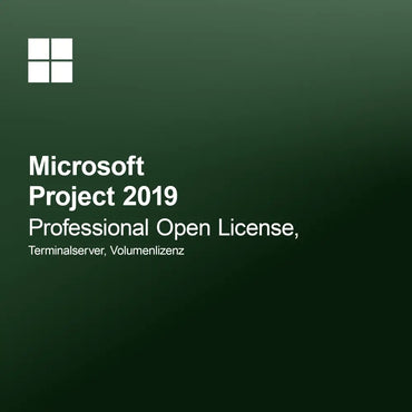 Microsoft Project 2019 Professional Open License Terminalserver Volumenlizenz