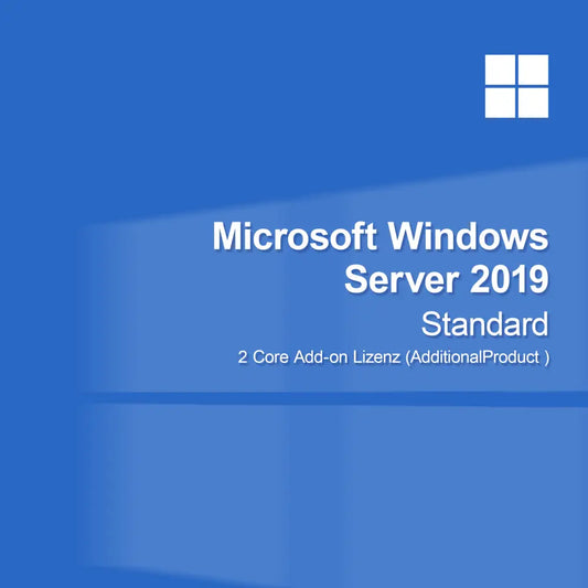 Microsoft Windows Server 2019 Standard - 2 Core Add-on Lizenz (AdditionalProduct)