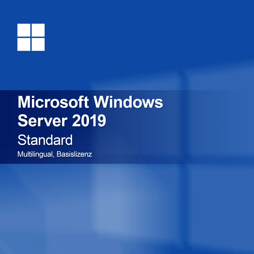 Microsoft Windows Server 2019 Standard, multilingue, licence de base